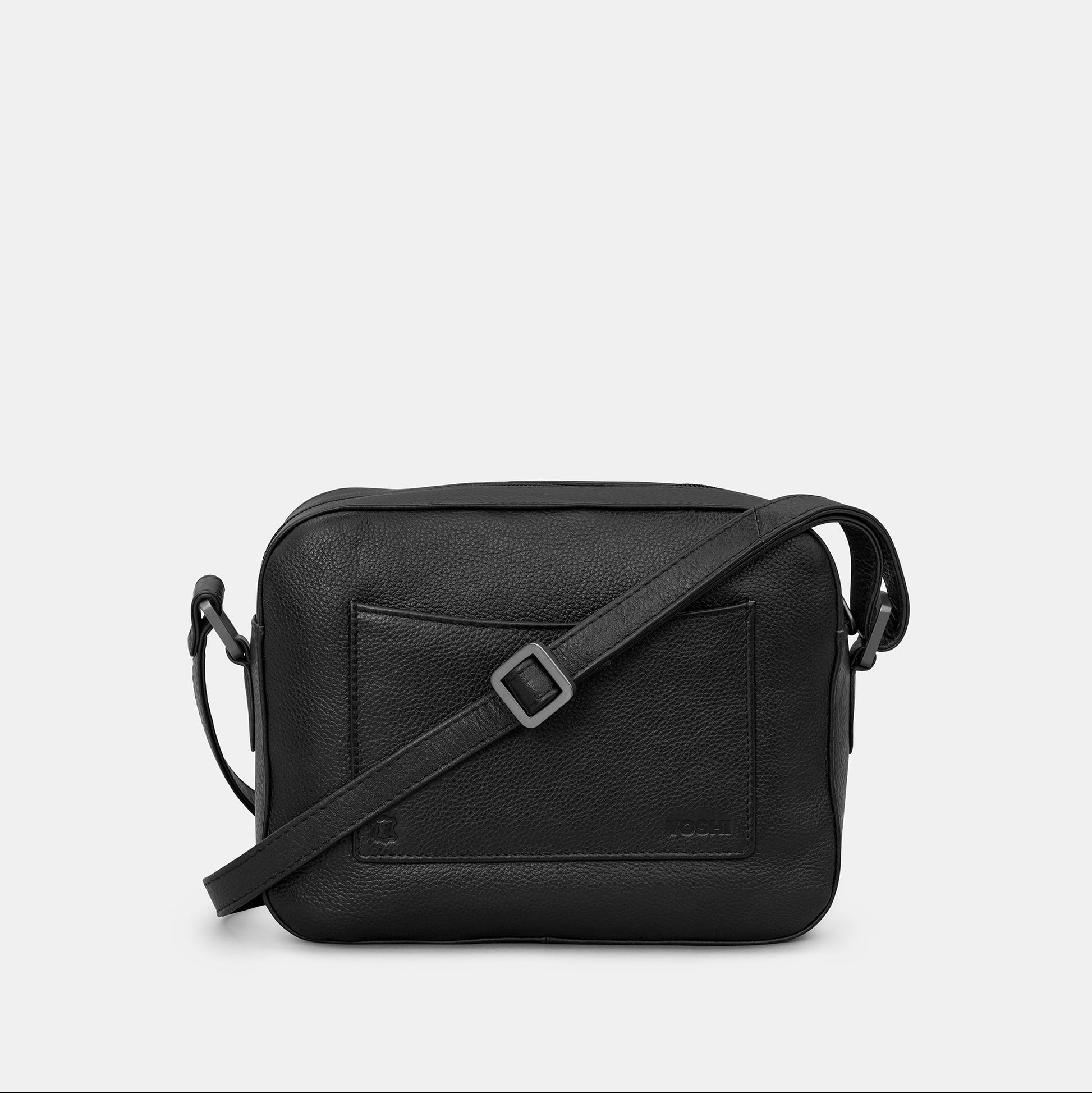 Black camera bag rear showing slip pocket detail