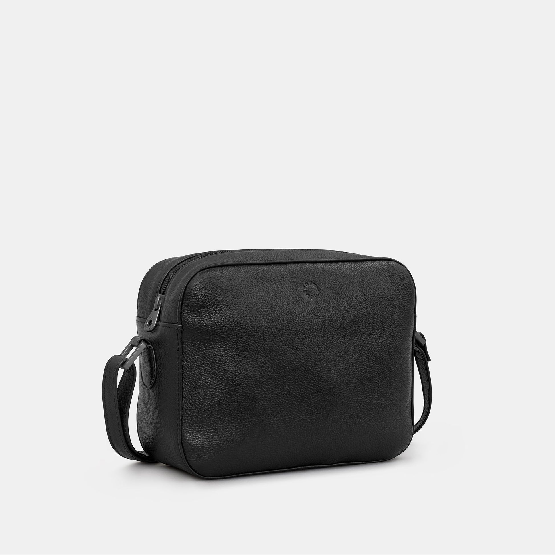 Belmont camera bag side profile showing strap and depth